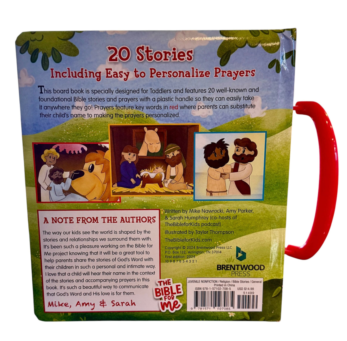 The Bible for Me: Toddler Bible Stories & Prayers
